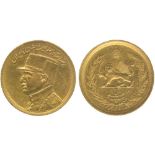 G WORLD COINS, IRAN, Reza Shah, Gold Pahlavi, SH 1310, 8.11g (KM 1133; F 95). About extremely