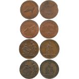 BRITISH TOKENS, 18th Century Tokens, England,  Middlesex, Carter’s, Copper Halfpenny (2), 1795,
