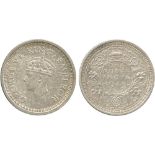 INDIAN COINS, BRITISH INDIA, George VI, Silver Rupee, 1945C, open 5, 11.57g (SW 9.32). Surfaces