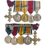 MILITARY MEDALS, AWARDS FOR GALLANTRY OR DISTINGUISHED SERVICE, A Great War MBE Group of 5 awarded