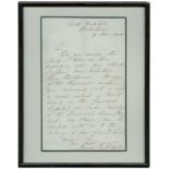 ◈ MILITARIA, A Rare Handwritten Letter by Florence Nightingale, written and signed during the