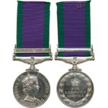 MILITARY MEDALS, CAMPAIGN MEDALS & GROUPS, GENERAL SERVICE MEDAL, 1962-2007, single clasp,