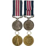 MILITARY MEDALS, AWARDS FOR GALLANTRY OR DISTINGUISHED SERVICE, A Great War MM Group of 2 awarded to