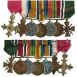 MILITARY MEDALS, AWARDS FOR GALLANTRY OR DISTINGUISHED SERVICE, A Great War and WW2 OBE and French