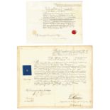 MILITARIA, Two Original Early-Victorian Royal Naval Commission Documents, the first relating to