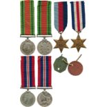 MILITARY MEDALS, CAMPAIGN MEDALS & GROUPS, A WW2 Group of 4 attributed to S Emery, comprising: