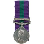 MILITARY MEDALS, CAMPAIGN MEDALS & GROUPS, GENERAL SERVICE MEDAL, 1918-1962, single clasp, Malaya,