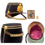 ◈ MILITARIA, A Scarce Victorian 1868-1871 Pattern Officer's Shako of the 2nd Battalion West India