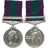 MILITARY MEDALS, CAMPAIGN MEDALS & GROUPS, GENERAL SERVICE MEDAL, 1918-1962, single clasp, Malaya,