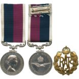MILITARY MEDALS, SINGLE DECORATIONS AND MEDALS AWARDED FOR LONG OR MERITORIOUS SERVICE, ROYAL AIR