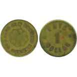 COINS, 錢幣, PLANTATION TOKENS, 種植園代用幣, London Borneo Tobacco Company (Ranau): Brass Dollar,