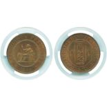 COINS, 錢幣, FRENCH INDO-CHINA, 法屬印度支那, French Indo-China 法屬印度支那: Bronze Centime, 1886A (Lec 38; KM