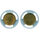 COINS, 錢幣, CHINA - HONG KONG, 中國 - 香港, Elizabeth II (1952-  ): Nickel-brass 5-Cents, 1964H (KM 29.