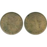 COINS, 錢幣, CHINA - HONG KONG, 中國 - 香港, Victoria: Bronze Cent, 1900H (KM 4.3). Uncirculated with