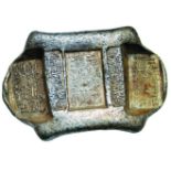 COINS, 錢幣, CHINA – SYCEES, 中國 - 元寶, Qing Dynasty清朝: Silver 5-Tael Saddle-pack Sycee 雲南馬鞍銀錠,