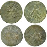 COINS, 錢幣, INDIA – PORTUGUESE, 印度 - 葡屬, Goa, João IV (1640-56): Silver 2-Tangas (2), 1643, Obv