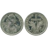 COINS, 錢幣, FRENCH INDO-CHINA, 法屬印度支那, French Indo-China 法屬印度支那: Copper-nickel Essai Piastre, 1946 (