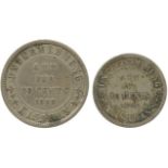 COINS, 錢幣, PLANTATION TOKENS, 種植園代用幣, Unternehmung Kisaran: Nickel-alloy 20-Cents and 10-Cents,