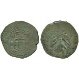 COINS, 錢幣, INDIA – PORTUGUESE, 印度 - 葡屬, Goa, João IV: Silver 2-Tangas, 1653, Obv arms and GA, Rev