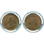 COINS, 錢幣, CHINA - HONG KONG, 中國 - 香港, George V (1910-36): Bronze Cent, 1919H (KM 16). In PCGS