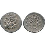ANCIENT COINS, Greek, Achaia, Achaian League, Messene (c.175-168 BC), Silver Hemidrachm, laureate