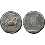 ANCIENT COINS, Greek, Macedon, Mende (c.450-425 BC), Silver Tetradrachm, Dionysos in a drunken