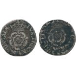 BRITISH COINS, Charles I, Silver Half-Groat, Tower Mint, initial mark castle (1627-1628), group A,