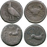 ANCIENT COINS, Greek, Sicily, Akragas (c.471-430 BC), Silver Tetradrachm, eagle standing left, rev