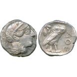 ANCIENT COINS, Greek, Attica, Athens (c.449-415 BC), Silver Tetradrachm, head of Athena facing