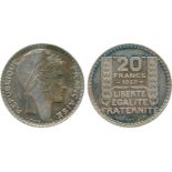 FRENCH COINS, Essais and Piedforts, Third Republic, Cupro-nickel Essai 20-Francs, 1939, by Turin,