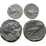 ANCIENT COINS, Greek, Peloponnese, Sikyon (late 4th to early 3rd Century BC), Silver Triobol,