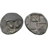 ANCIENT COINS, Greek, Black Sea Region, Pantikapaion (c.460-450 BC), Silver Diobol, facing head of a