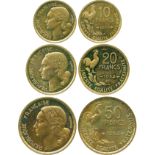 FRENCH COINS, Essais and Piedforts, Fourth Republic, Cupro-aluminium Piedfort Essai 50-Francs, 20-