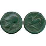 ANCIENT COINS, Greek, Sicily, Syracuse, Timoleon and the Third Democracy (344-317 BC), Æ Dilitron,