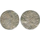 BRITISH COINS, Canute, Silver Penny, Helmet type (1024-1030), London mint, moneyer Wulfgar,