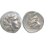 ANCIENT COINS, Greek, Kingdom of Thrace, Lysimachos (323-281 BC), Silver Drachm, mint of Ephesos,