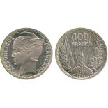 FRENCH COINS, Essais and Piedforts, Third Republic (1871-1940), Cupro-nickel Essai 100-Francs, 19(