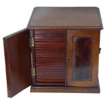 COIN AND OTHER CABINETS, A 1930s Mahogany Collector’s Cabinet, 295mm wide x 265mm deep x 295mm high,