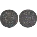 BRITISH COINS, Civil War Siege Coinage, Charles I, Obsidional Coinage, Carlisle besieged, Silver