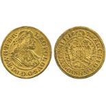 WORLD COINS, Austria and Holy Roman Empire, Breslau, Leopold I (1657-1705), Gold ½-Ducat, 1674,