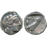 ANCIENT COINS, Greek, Attica, Athens (c.449-415 BC), Silver Tetradrachm, head of Athena facing