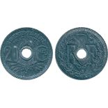 FRENCH COINS, Essais and Piedforts, Third Republic, Zinc Essai 20-Centimes, 1945, by Lindauer, ESSAI