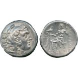 ANCIENT COINS, Greek, Kingdom of Macedon, Alexander III, The Great (336-323 BC), Silver Tetradrachm,