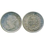 WORLD COINS, British Guiana, Victoria (1837-1901), Silver Fourpence, 1891, head left, rev crowned