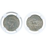 WORLD COINS, British East Africa, George VI (1910-1936), Silver Shilling, 1941 I, Bombay mint,