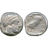 ANCIENT COINS, Greek, Attica, Athens (c.449-415 BC), Silver Tetradrachm, head of Athena facing