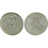 BRITISH 18th CENTURY TOKENS, George Hollington Barker, Uniface Trial of the Obverse Die in White