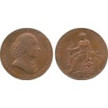 BRITISH 18th CENTURY TOKENS, Charles Roe & Co., Copper Halfpenny, 1790, obv bust of Charles Roe
