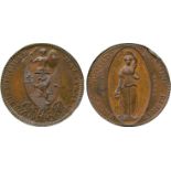 BRITISH 18th CENTURY TOKENS, George Hollington Barker, Copper Halfpenny, 1797, obv shield of arms,