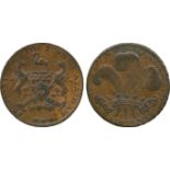 BRITISH 18th CENTURY TOKENS, Stephen & Thomas Ashley, Copper Halfpenny, 1795, obv Grocer’s arms